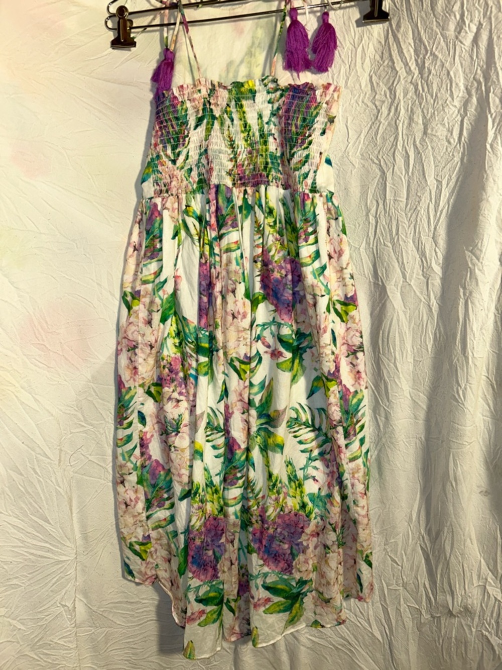 Sophie Catalou  Floral High-Low Sundress -excellent condition  floral print 12 - Picture 7 of 9
